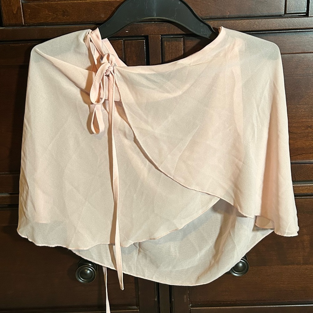 Chic Pink Sheer Wrap Ballet Skirt